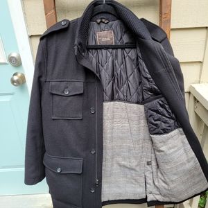 Tasso Elba long wool jacket